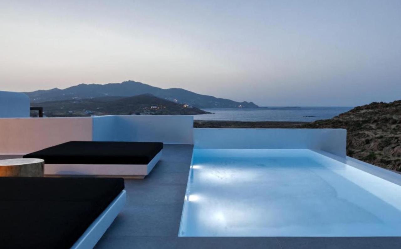 Black And White Villas Ftelia - Mykonos Mykonos Town Exterior foto