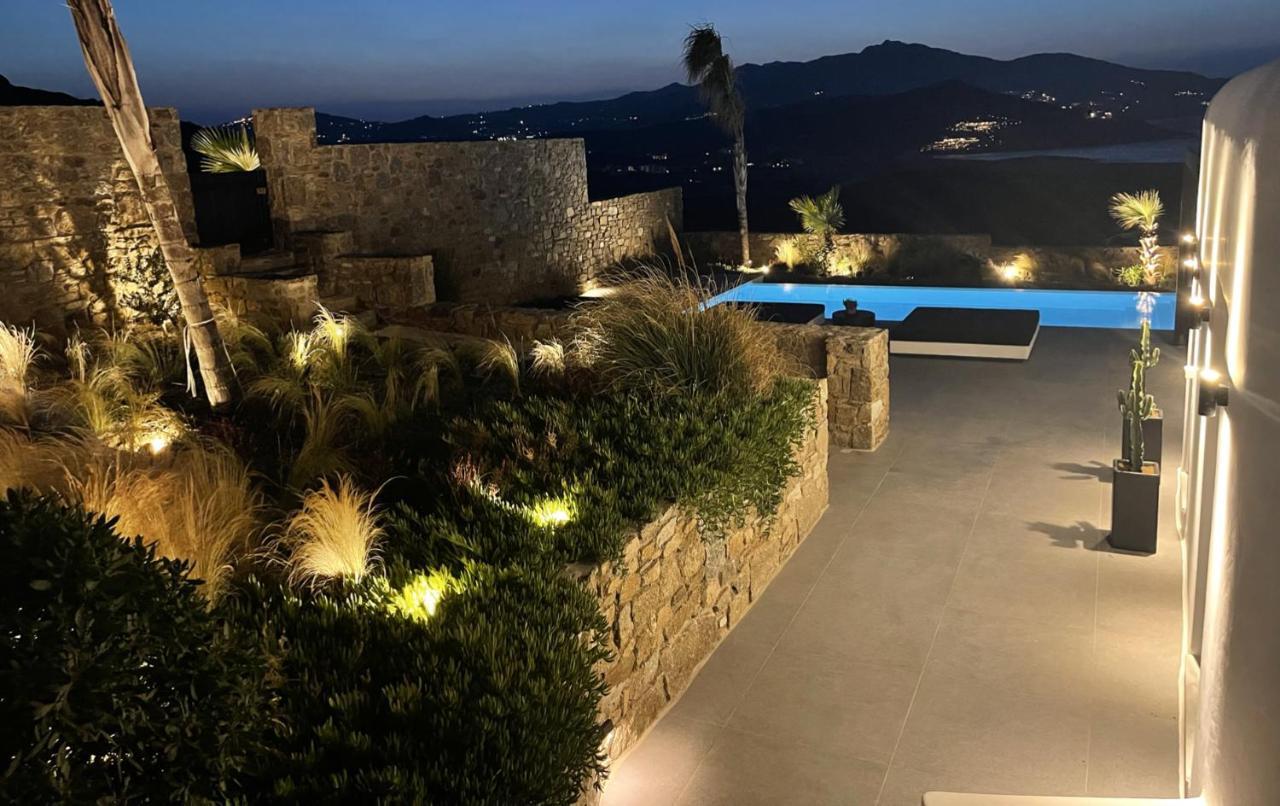 Black And White Villas Ftelia - Mykonos Mykonos Town Exterior foto