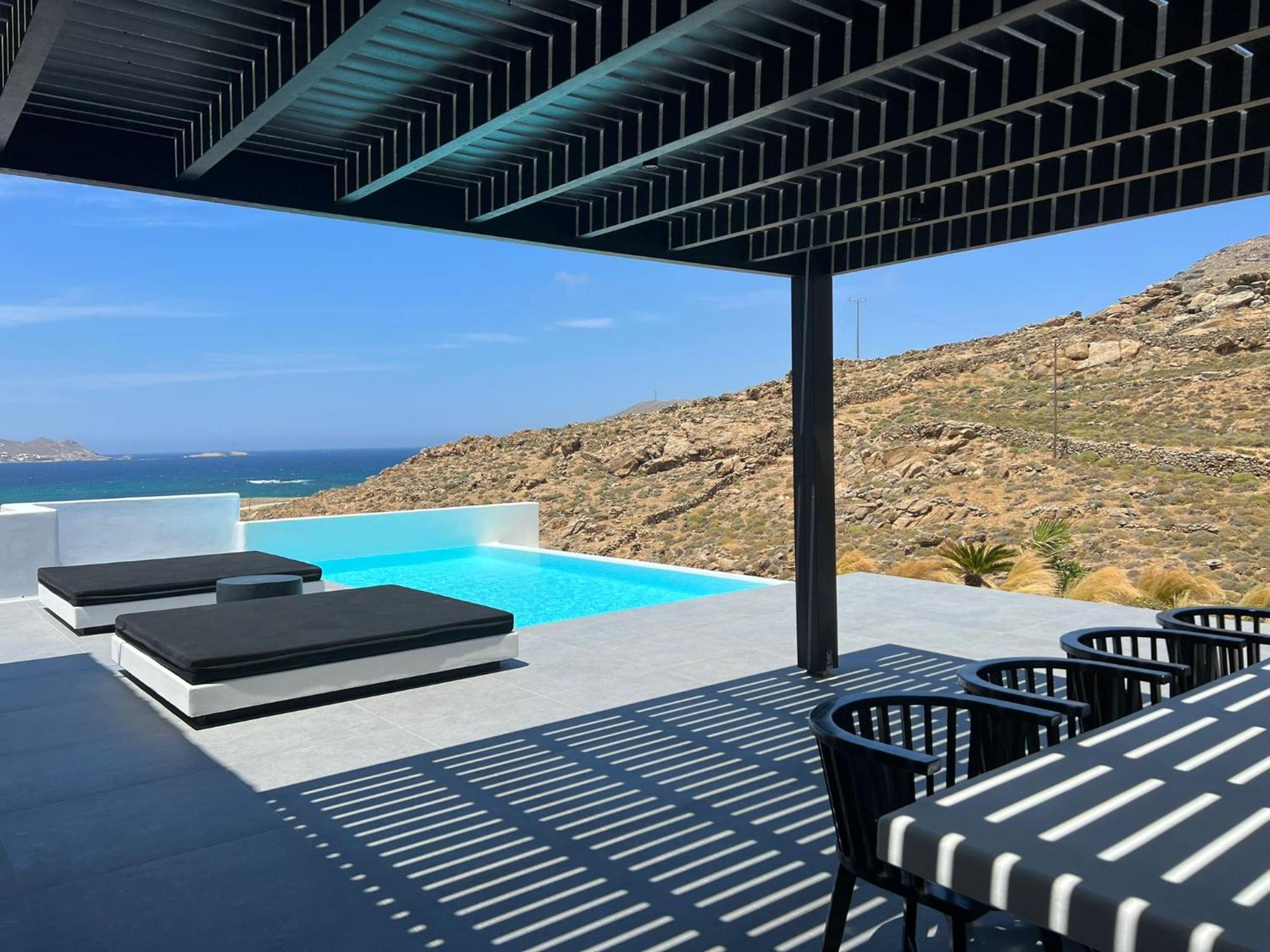 Black And White Villas Ftelia - Mykonos Mykonos Town Exterior foto
